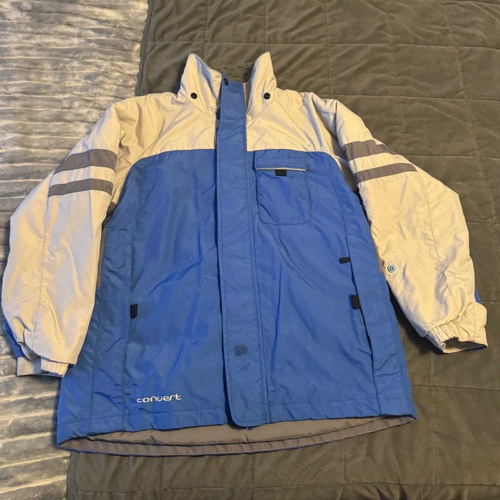 Columbia Two-Tone Blue and Gray Ski Jacket